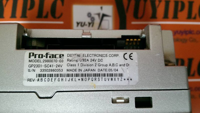 PRO-FACE GP2301-SC41-24V - PLC DCS SERVO Control MOTOR POWER